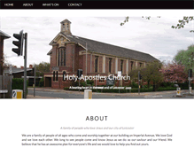 Tablet Screenshot of holyapostles.co.uk